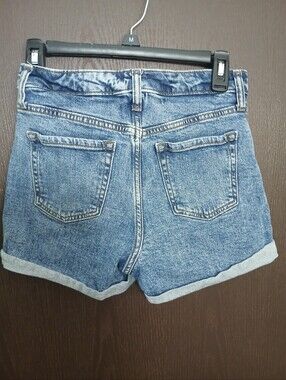wild fable Medium Blue High-Rise Denim Shorts